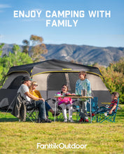 Load image into Gallery viewer, FanttikOutdoor Zeta C10 Pro Camping Tent 10 Person Instant Cabin Tent Setup in 60 Seconds with Rainfly & Windproof Portable with Carry Bag for Family Camping & Hiking, Khaki