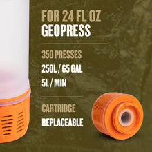 Load image into Gallery viewer, GRAYL GeoPress Replacement Filter & Purifier Cartridge (Hi-Vis Orange)
