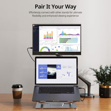 Load image into Gallery viewer, MNN Portable Monitor 15.6inch FHD 1080P USB C HDMI Gaming Ultra-Slim IPS Display w/Smart Cover & Speakers,HDR Plug&Play, External Monitor for Laptop PC Phone Mac (15.6'' 1080P)