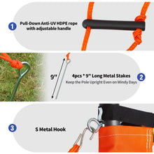 Load image into Gallery viewer, Professional Volleyball Net Set for Backyard Beach,Outdoor Height Adjustable Volleyball Net System with Heavy Duty Poles, Durable Net, PU Volleyball & Pump, Carry Bag