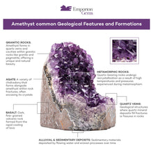 Load image into Gallery viewer, EMPORION Large Natural Amethyst (12.5 lb to 15 lb) Crystal Clusters Stone from Uruguay Raw Geode Quartz - Deep Purple Color