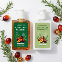 Load image into Gallery viewer, Batana Oil Shampoo and Conditioner Set, Batana Oil Shampoo for Hair Loss, Restores Hair Vitality and Rejuvenates, Stimulates Hair Growth, Repairs Damage for Men & Women 300ml+300ml 10.58fl.oz