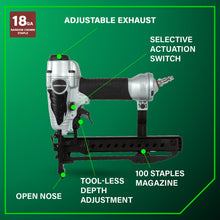 Load image into Gallery viewer, Metabo HPT Narrow Crown Stapler, 18 Gauge Pneumatic, N3804AB3, 4 PC Chat (Pack of 5)