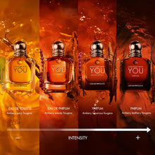 Load image into Gallery viewer, Armani Beauty - Stronger With You Absolutely - Parfum - Cologne for Men - Spicy Ambery Gourmand Men’s Fragrance – Rum Accord, Cedarwood, Lavendar & Vanilla Notes - 3.4 Fl Oz