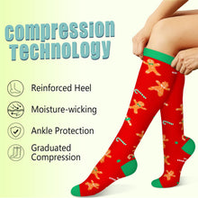 Load image into Gallery viewer, Iseasoo Copper Compression Socks 15-20 mmHg for Men & Women 8 Pairs – Circulation Support for Nurses, Travel, Running, Hiking, Soccer(L/XL)