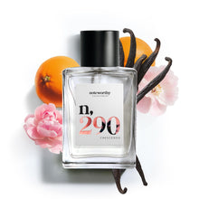 Load image into Gallery viewer, Noteworthy n,290 Crescendo Eau De Parfum – Mandarin, Peony, Vanilla | Sophisticated, Warm Fragrance for Any Occasion | Long-lasting Unisex Perfume for Women & Men (100ml)