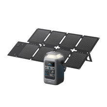 Load image into Gallery viewer, Anker SOLIX C300 DC Power Bank Station and 60W Solar Panel, 288Wh Portable Power Station, LiFePO4 Battery, 300W Solar Generator, for Outdoor, Camping, Traveling, and Emergencies