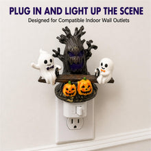 Load image into Gallery viewer, telers Animated Ghost Seesaw Night Light, Plug-in Halloween Decor