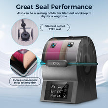 Load image into Gallery viewer, Sovol Filament Dryer, SH02 Dry Box Filament Sealed Storage Box 3D Printer Spool Holder with PTC Heater, Filament Dehydrator with Touch Screen, One Key Set, Compatible with PLA PETG TPU ABS 1.75/2.85mm