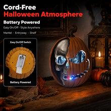 Load image into Gallery viewer, Bechivie Light Up Jack O Lantern, Pumpkin Skull Halloween Home Decorations
