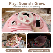Load image into Gallery viewer, Kinder King 8-in-1 Baby Walker with Music & Lights, 3 Level Height Adjust
