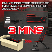 Load image into Gallery viewer, NFEET Adjustable Weight Bench for Full Body Workout, Foldable Workout Bench for Home Gym, Multi-Purpose Weight Bench with 3-Sec Folding& Fast Adjustment for Bench Press Sit up Incline Flat Decline