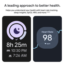 Load image into Gallery viewer, Google Pixel Watch 4 (41mm) - Android - 2 Years of Data- Heart Rate,Sleep & Fitness Tracking -30-Hour Battery -Polished Silver Aluminum Case - Iris Active Band - LTE (2025) -Google Pixel Watch app