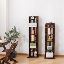 Load image into Gallery viewer, BALANBO 4 Tier Bookshelf Bamboo Bookcase Bookshelf Height Adjustable Storage Shelf for Living Room, Office, Study Room, Bedroom H49.8''