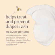 Load image into Gallery viewer, Burt's Bees Baby Diaper Rash Cream, 40% Zinc Oxide Calms & Soothes Skin for Fast Relief, Eczema Safe Balm, 100% Natural Origin Plant Based Formula, Pediatrician Tested, Travel Size, 6 oz (3 oz 2-Pack)