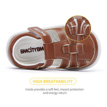 Load image into Gallery viewer, BMCiTYBM Baby Sandals Boys Girls Shoes Breathable Summer Shoes Non-Slip 6 9 12 18 24 Months Brown Size 6-12 Months Infant