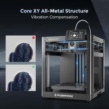 Load image into Gallery viewer, FLASHFORGE Adventurer 5M 3D Printer with Fully Auto Leveling, Max 600mm/s High Speed Printing, 280°C Direct Extruder with 3S Detachable Nozzle, CoreXY All Metal Structure, Print Size 220x220x220mm