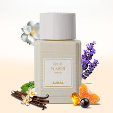 Load image into Gallery viewer, Ajmal Oud Plaisir Eau de Parfum – 3.4 fl oz / 100 ml | Luxury Premium Woody AmberPerfume for Women Perfume | Long Lasting French Fragrance | Made in France & Crafted in Dubai | Exclusive for USA