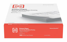 Load image into Gallery viewer, TRU RED Printer Paper, 8.5" x 11", 20 lbs., White, 500 Sheets/Ream (TR56957)