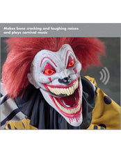 Load image into Gallery viewer, Spirit Halloween 3 Ft 9 In Carnival Creeper Animatronic, Scary Clown Decor, Outdoor-Rated Prop