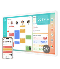 Load image into Gallery viewer, Cozyla Calendar Plus 2: 24" Smart Digital Calendar Wall Touch Screen & No Subscription Family Dashboard, Electronic Display for Family System- Chore Chart, Meal Planner, Support App Store Wall Mount