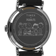 Load image into Gallery viewer, Timex Men's Peanuts Weekender 40mm Watch - Black Strap Orange Dial Silver-Tone Case