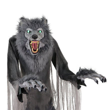 Load image into Gallery viewer, Haunted Hill Farm 7.0-Ft. Motion-Activated Towering Werewolf Animatronic
