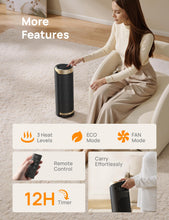 Load image into Gallery viewer, DREO Space Heaters for Indoor Use with Thermostat, 1500W Electric Heaters