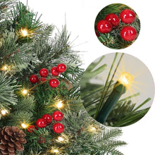 Load image into Gallery viewer, Pre-lit Artificial Christmas Tree Urn Filler, Outdoor Christmas Tree Feel Real Urn Filler with Lights &Tripod Stake, Lighted Holiday Planter Filler for Outdoor, Weatherproof (1Pcs-B)