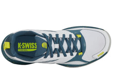 Load image into Gallery viewer, K-Swiss Men's SpeedEx Padel Shoe, White/Indian Teal/Evening Primrose, 8 M