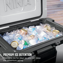 Load image into Gallery viewer, Ninja FrostVault 45QT Cooler with Wheels | Insulated with Temp Dry Storage Drawer | Keeps Ice Cold for Days | for The Beach, Camping, Picnics & More | Daffodil Daze | FB245YL
