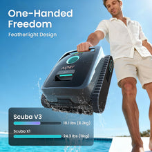 Load image into Gallery viewer, (2026 New) AIPER Scuba V3 AI Vision Cordless Robotic Pool Cleaner, 10x Faster Pool Cleaning with AI Patrol, 24/7 Auto Cleaning, Smart Waterline Parking & Multi-Layer Filtration, Gray