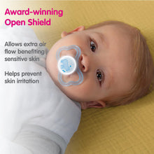 Load image into Gallery viewer, MAM Air Day & Night Baby Pacifier, for Sensitive Skin, Glows in The Dark, 16+ Months, Girl, 4 Count