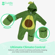 Load image into Gallery viewer, Fleece Baby Bunting Bodysuit – Infant One Piece Kids Hooded Romper Outerwear Toddler Jacket