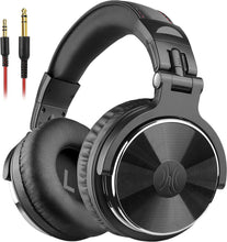 Load image into Gallery viewer, OneOdio Wired Over Ear Headphones Hi-Res Studio Monitor & Mixing DJ Stereo Headsets with 50mm Drivers and 1/4 to 3.5mm Jack for AMP Computer Recording Podcast Keyboard Guitar Laptop - Black