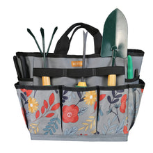 Load image into Gallery viewer, MDSTOP Garden Tool Bag, Garden Tool Kit Holder Home Organizer Storage Carrier, Oxford Garden Hand Tool Storage Tote Organizer with Handle and 8 Roomy Pockets, Floral Gardening Gift, Tools Not Included