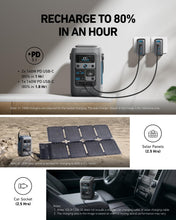 Load image into Gallery viewer, Anker SOLIX C300 DC Power Bank Station, Outdoor 288Wh Portable Power Station, LiFePO4 Battery, 300W Solar Generator, for Camping, Traveling, and Emergencies (No Wall Charger Included)