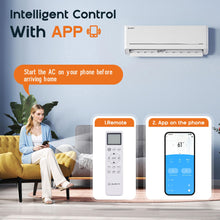 Load image into Gallery viewer, Albott 24,000 BTU Mini Split Air Conditioner and Heater, 18 SEER2 208-230V