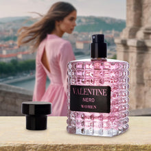 Load image into Gallery viewer, Valentine Nero for Women Eau De Parfum - Amber Floral Jasmine, Bourbon Vanilla & Woods - Oriental-Floral Fragrance with a Modern Twist - Elegant 100ml Bottle Fragrance Packed in a Paper Box
