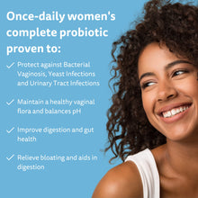 Load image into Gallery viewer, Happy v Dr. Formulated Vaginal Probiotics for Women, Clinically Proven Womens Probiotic for Vaginal Health & pH Balance Complex, Natural BV Treatment & Yeast Infection Prebiotics, 60 Vegan Capsules