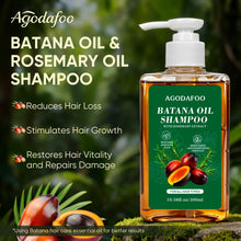 Load image into Gallery viewer, Batana Oil Shampoo and Conditioner Set, Batana Oil Shampoo for Hair Loss, Restores Hair Vitality and Rejuvenates, Stimulates Hair Growth, Repairs Damage for Men & Women 300ml+300ml 10.58fl.oz
