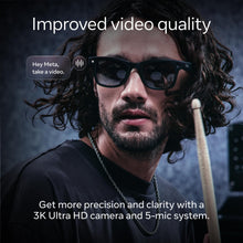 Load image into Gallery viewer, Ray-Ban Meta (Gen 2), Wayfarer, Shiny Cosmic Blue | Smart AI Glasses for Men, Women — 2x Battery Life — 3K Ultra HD Resolution — 12 MP Ultra-Wide Camera, Audio, Video — Transitions® Sapphire Lenses