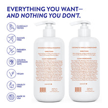 Load image into Gallery viewer, Routine Wellness Anti-Thinning Shampoo and Conditioner Set for Thinning Hair - Biotin DHT Blocker Women & Men - Color Safe Shampoo for Hair Loss & Healthier Hair - Coconut & Vanilla Set