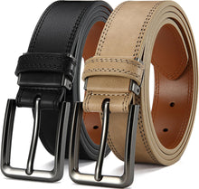 Load image into Gallery viewer, DOOPAI Men's Leather Belt - 1 3/8" Genuine Cowhide Dress Belt for Work, with Quick-Size Adjuster Golf & Casual