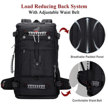 Load image into Gallery viewer, WITZMAN Travel Backpack for Men and Women Convertible Duffle Luggage Bag fit 17 Inch Laptop Carry On Bags for Airplane (B681 Black)