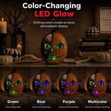 Load image into Gallery viewer, Bechivie Light Up Jack O Lantern, Pumpkin Skull Halloween Home Decorations