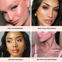 Load image into Gallery viewer, ICONIC LONDON Illuminator | Liquid Highlighting Drops for a Radiant Glow, Cruelty-Free, Vegan Makeup, Blush (Peachy Rose) 0.45 Fl oz