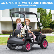 Load image into Gallery viewer, LIGIANT 24V Ride on Toys for Big Kids, 4-Seater Kids' Car, Golf Cart Max. Capacity: 264 Lbs(4 Kids), 4WD Ride on Car w/Remote Control, Detachable Awning, Spring Suspension, Music/Story/Power Display