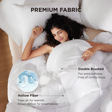Load image into Gallery viewer, Bedsure Comforter Duvet Insert - Quilted Comforters Queen Size, All Season Duvet, GentleSoft Down Alternative Bedding Blanket, with 8 Tabs, Gifts for Women/Men, White, Queen 88 x 88 Inches