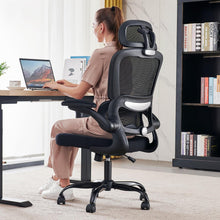 Load image into Gallery viewer, TRALT Office Chair Ergonomic Desk Chair, 330 LBS Home Mesh Office Desk Chairs with Wheels, Comfortable Gaming Chairs (Black)